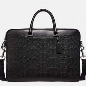 COACH Signature Briefcase Computer Laptop Bag NWT AUTHENTICITY GUARANTEE